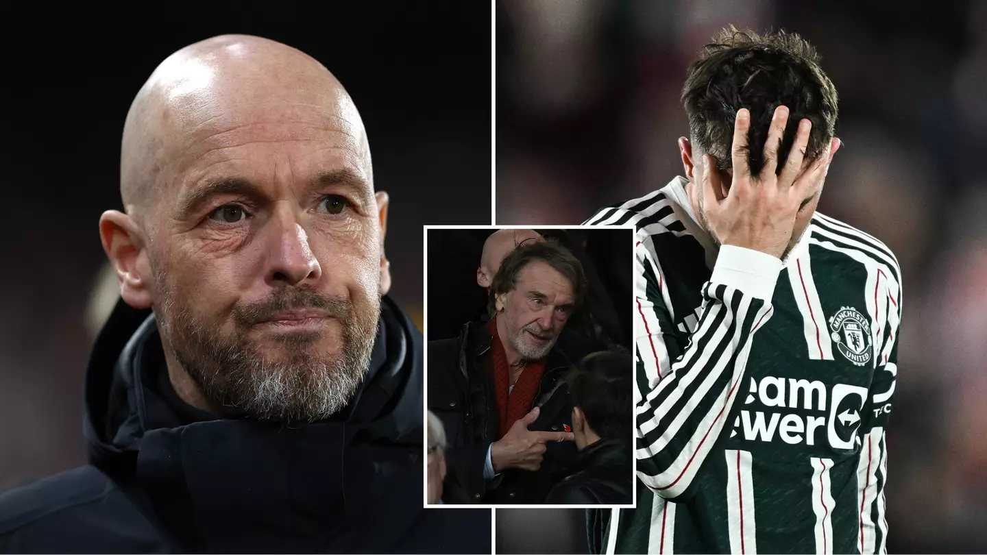Two Man Utd results this season have 'gone down badly' with Sir Jim Ratcliffe as Erik ten Hag fights for future