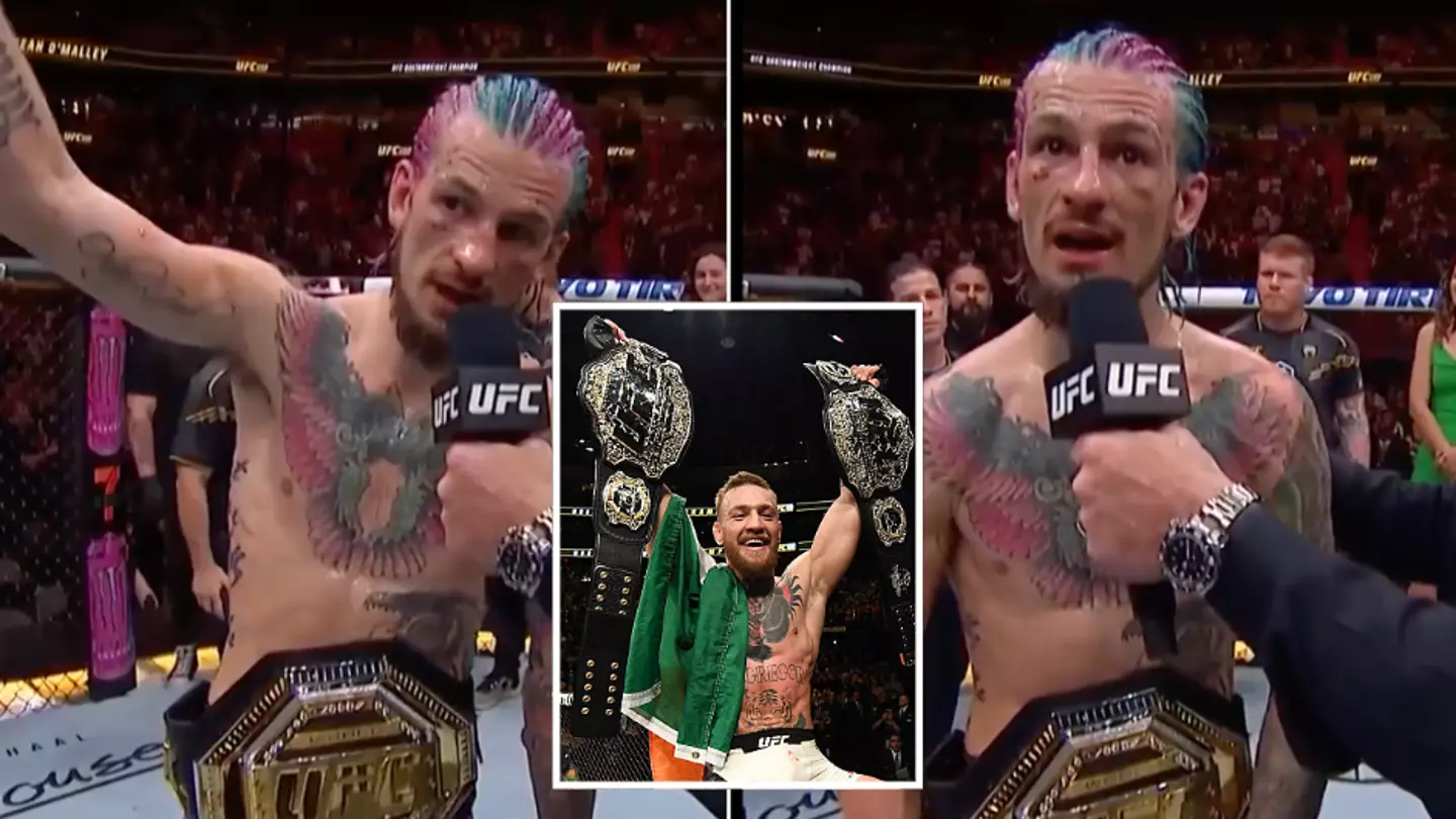 Sean O'Malley calls for champ vs champ 'superfight' against huge name after UFC 299 victory