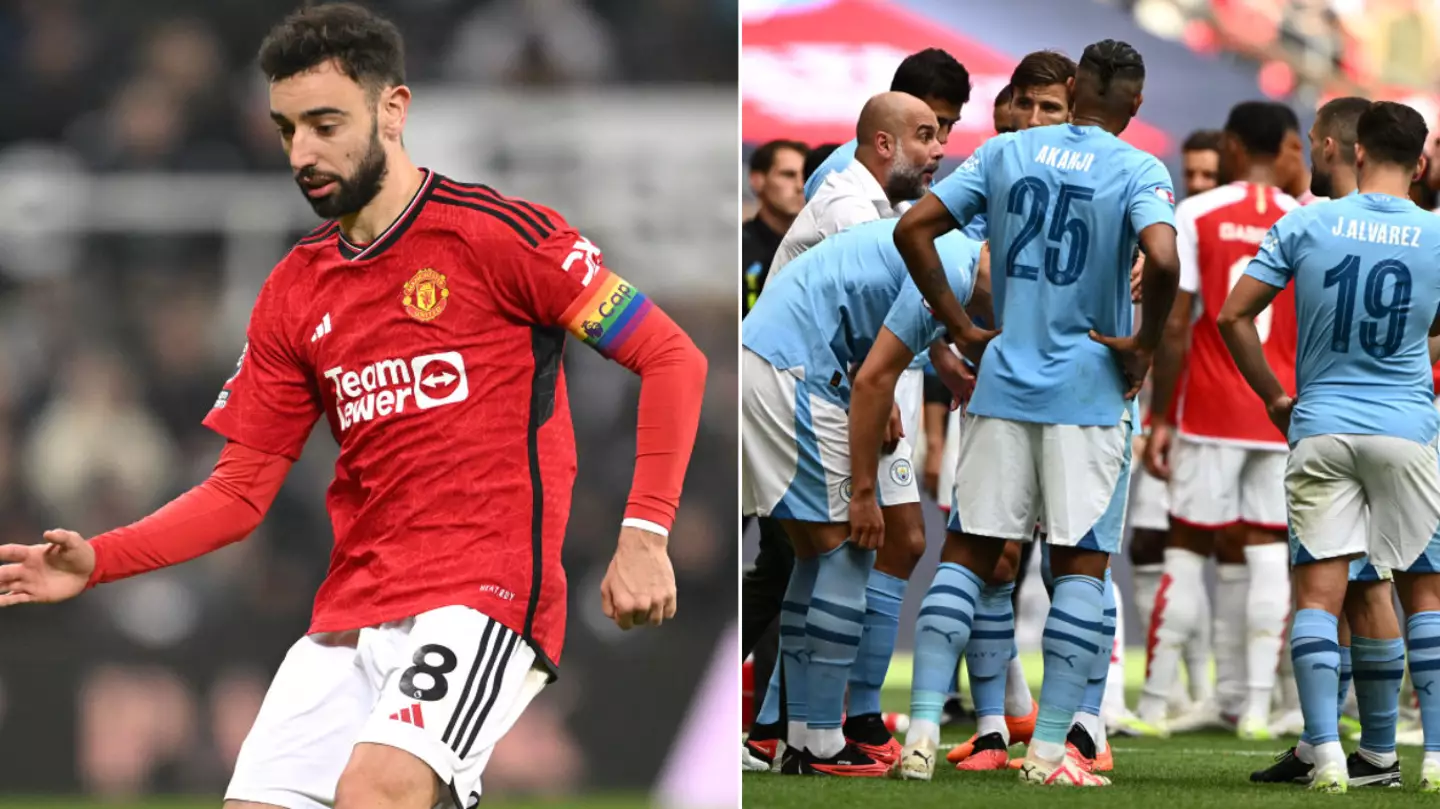 Bruno Fernandes and shock Man City player make top 10 list of players with most minutes in 2023