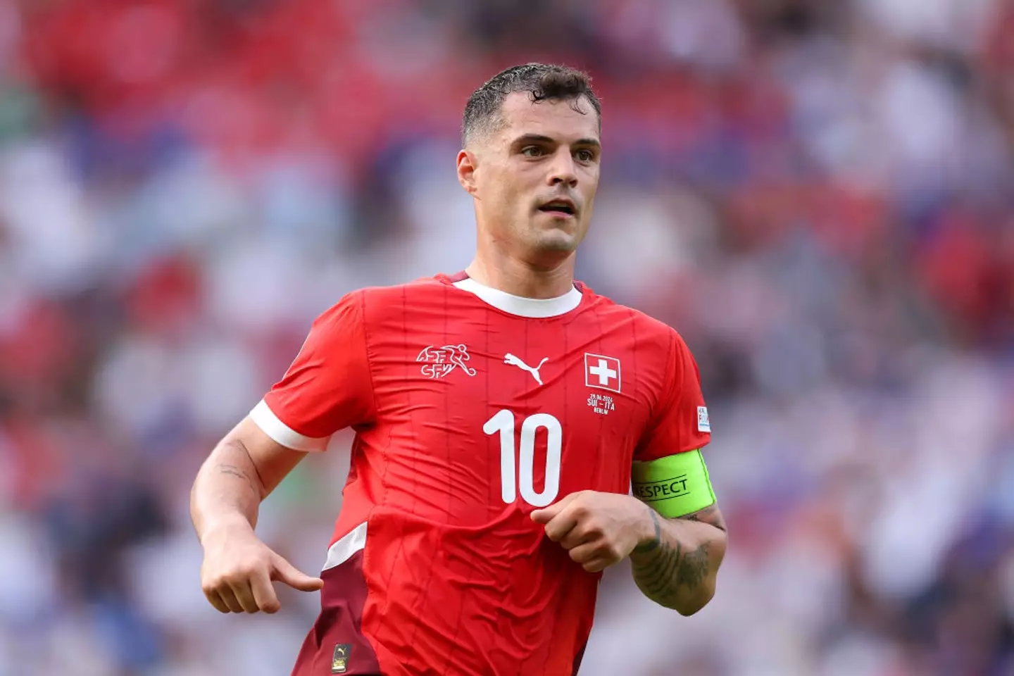 Xhaka is a doubt to face England (Image: Getty)