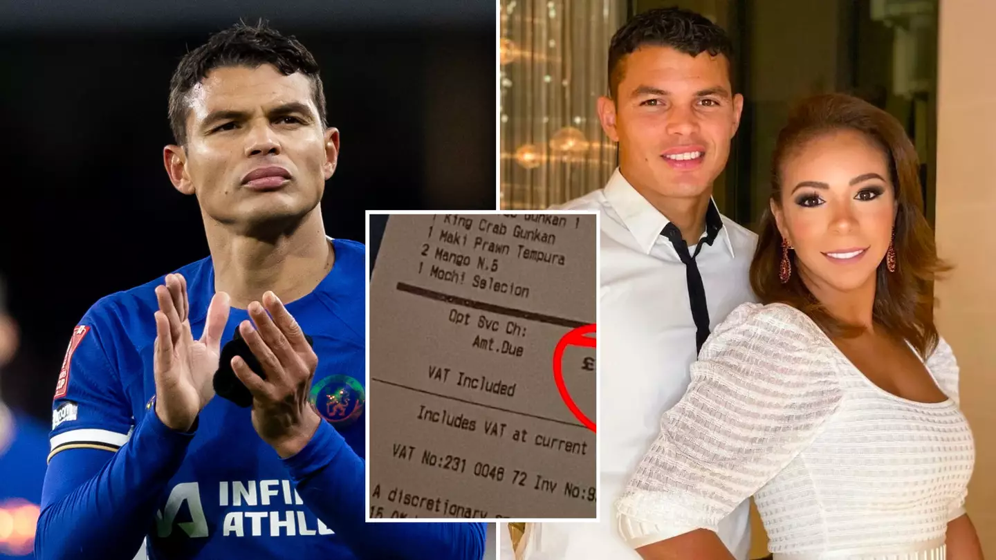 Thiago Silva’s wife posts restaurant bill to show how much footballers spend after a match