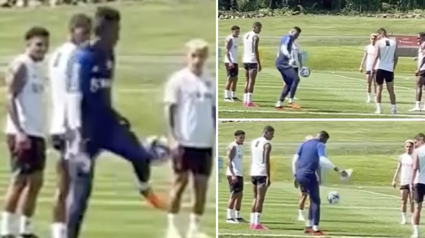 Man United fans are getting excited after seeing Andre Onana in keepy-uppy challenge with teammates