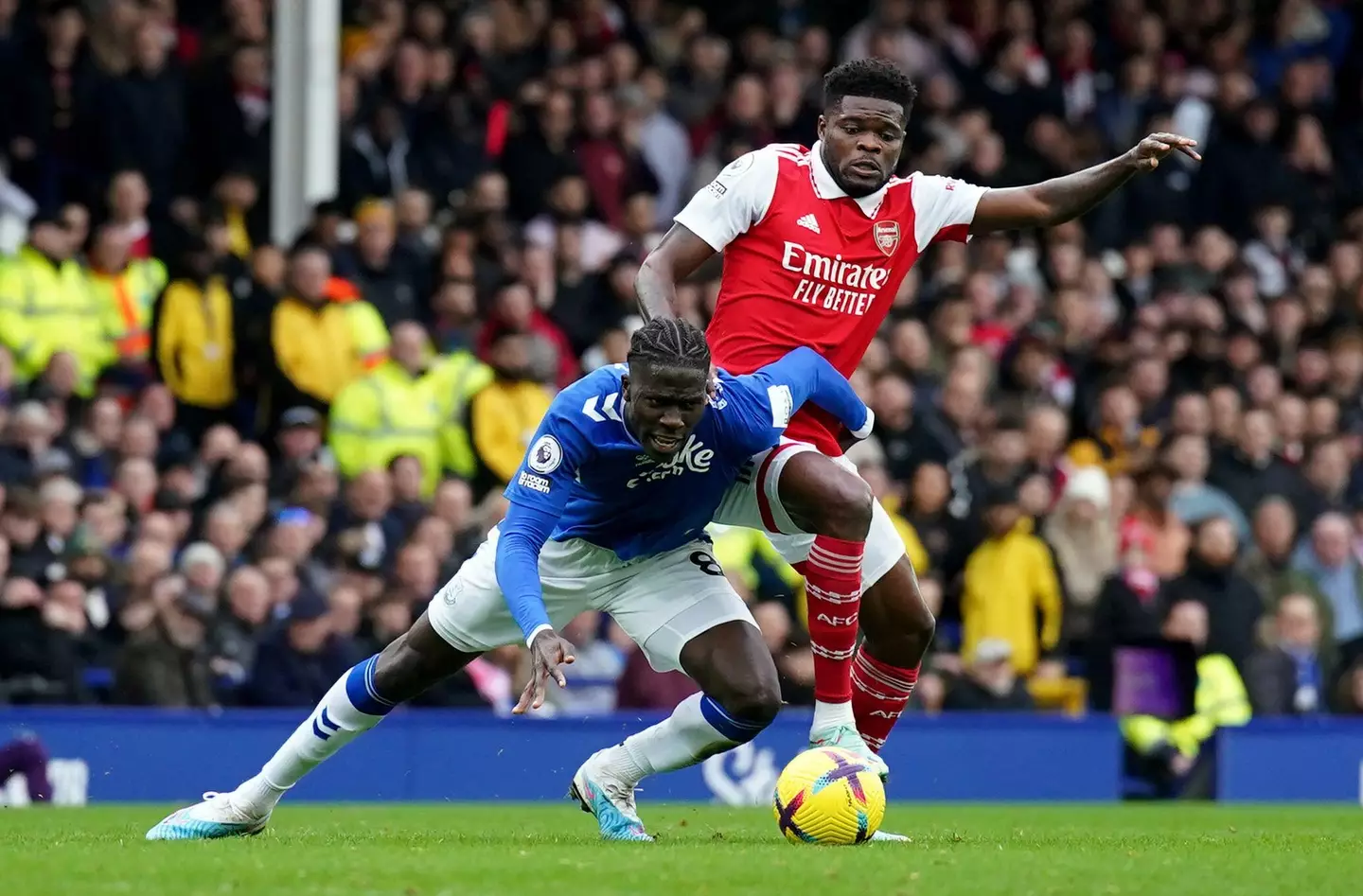 Thomas Partey in action for Arsenal. Image: Alamy 