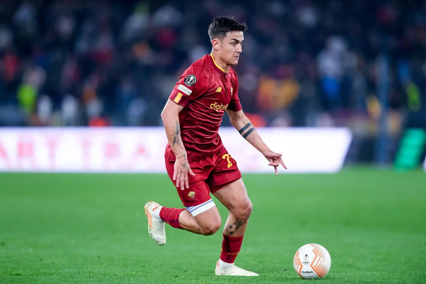 Paulo Dybala in action for AS Roma. Image: Alamy 