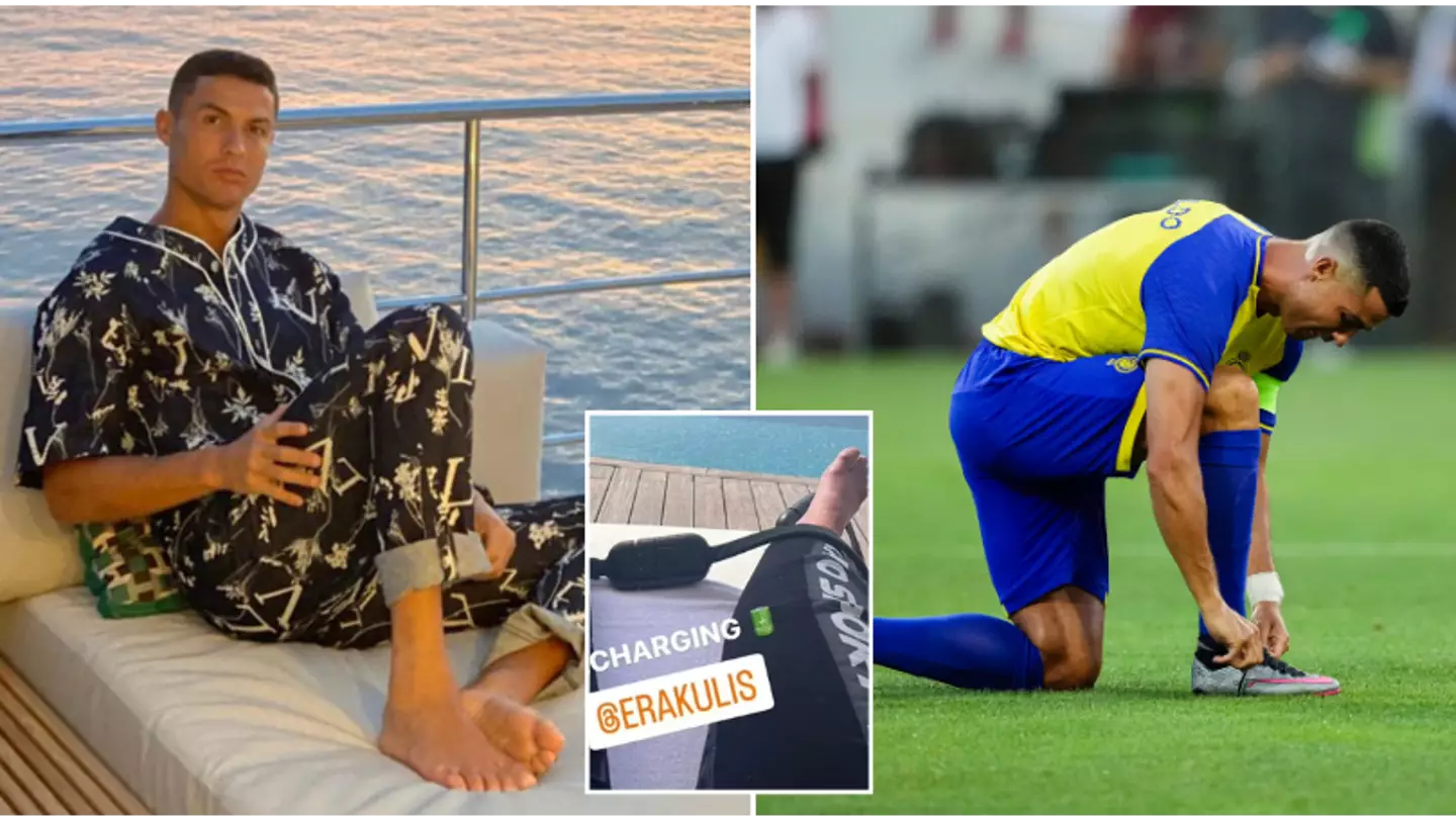 Fans think Cristiano Ronaldo is 'in pain every day' after he posts a picture of his feet