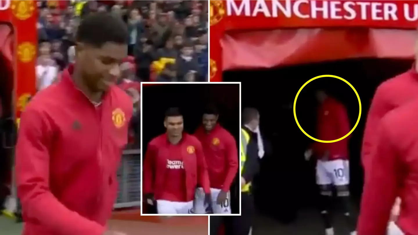 Man Utd supporters divided by Marcus Rashford's gesture towards Casemiro before Crystal Palace game