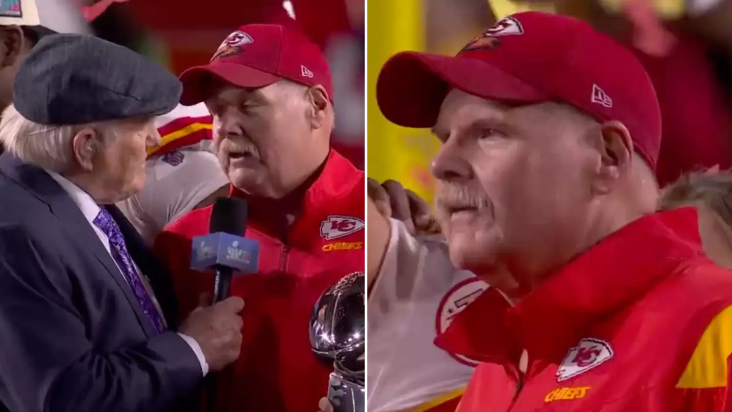 Fans accuse NFL legend of fat-shaming Andy Reid during Super Bowl ceremony