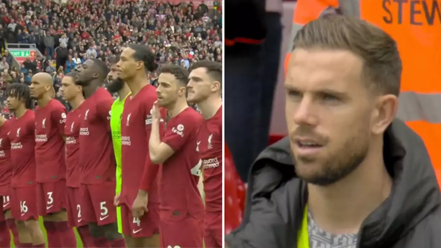 Liverpool fans slam Jordan Henderson for singing national anthem ahead of Brentford match