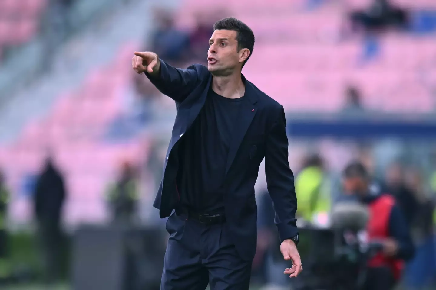 Bologna manager Thiago Motta has been linked with replacing Mauricio Pochettino at Chelsea. Image: Getty