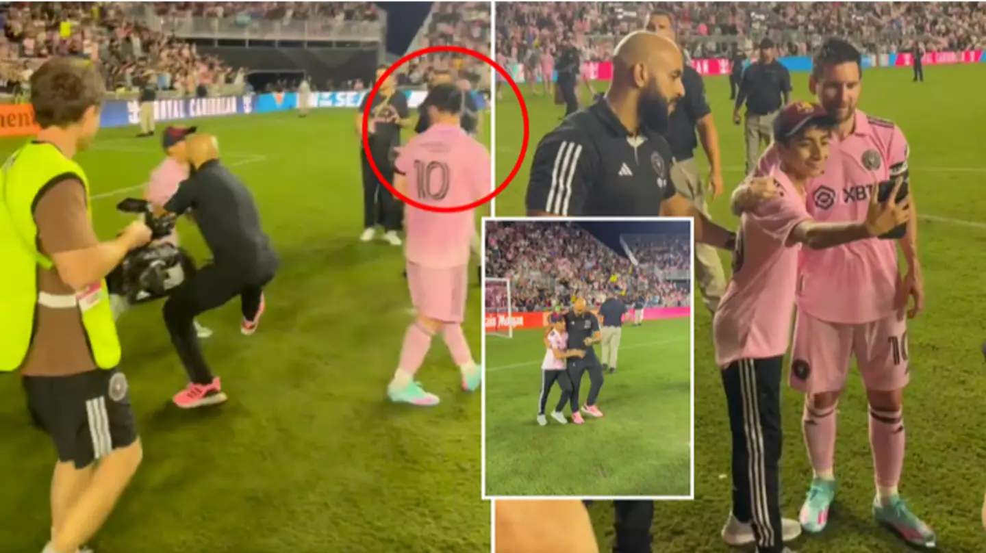 Lionel Messi’s navy-trained bodyguard gives young fan a moment he’d never forget