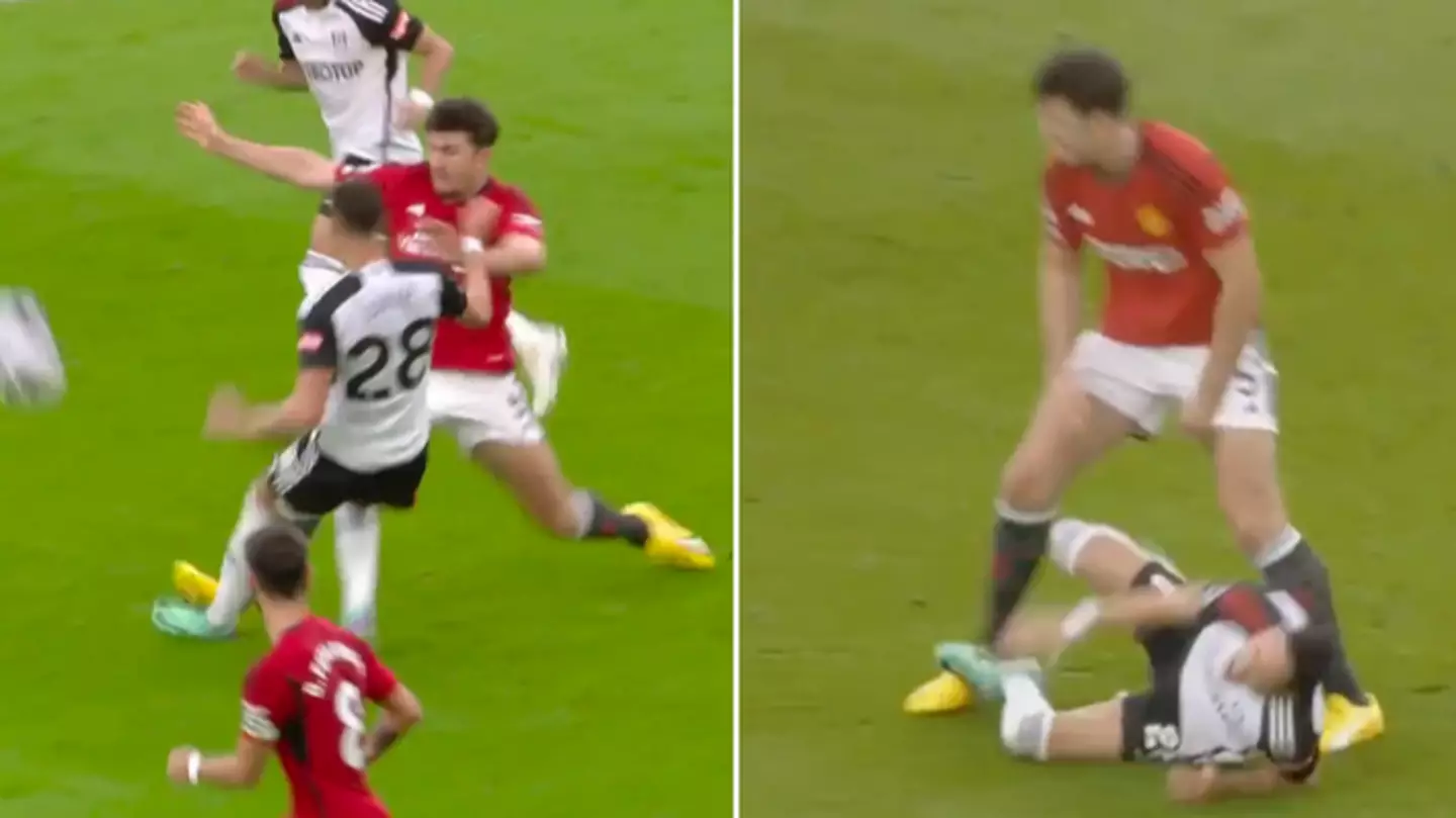 Fans left in disbelief as Harry Maguire escapes red card during Man United vs Fulham