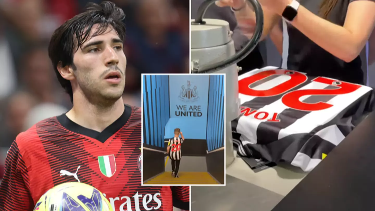 Newcastle fan is so confident Sandro Tonali will get No.20 he’s bought a shirt from the club shop