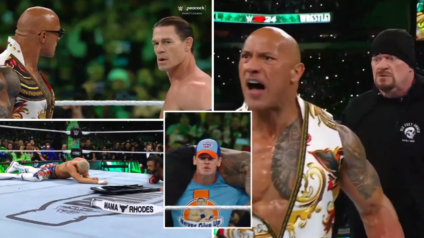 The Rock, John Cena and The Undertaker interfered in WrestleMania 40 main-event in one of the greatest moments in WWE history