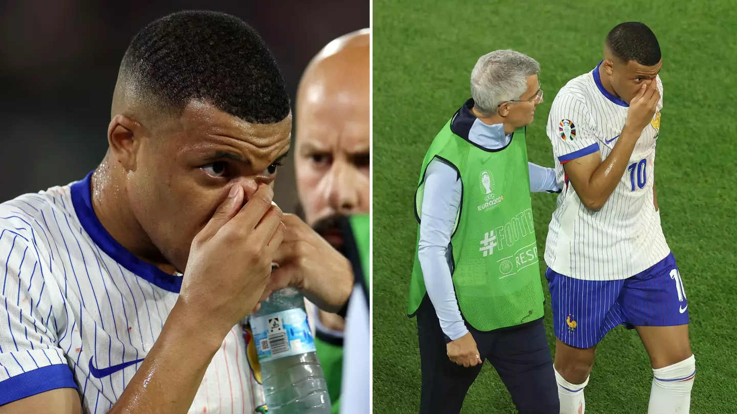 New report reveals number of matches Kylian Mbappe will miss for France at Euro 2024 with broken nose