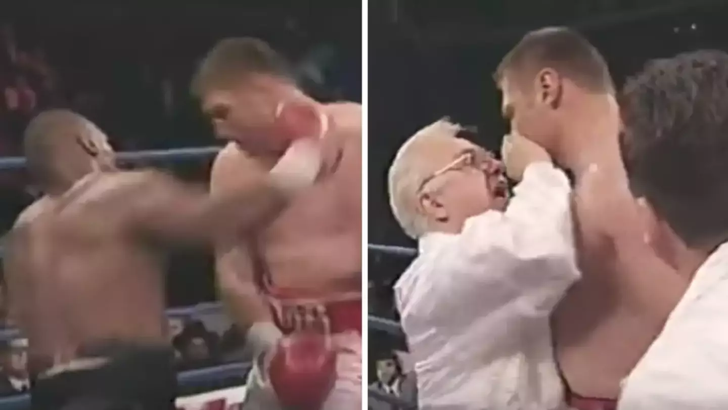 The time Mike Tyson hit an opponent so hard that he quit between rounds and walked off