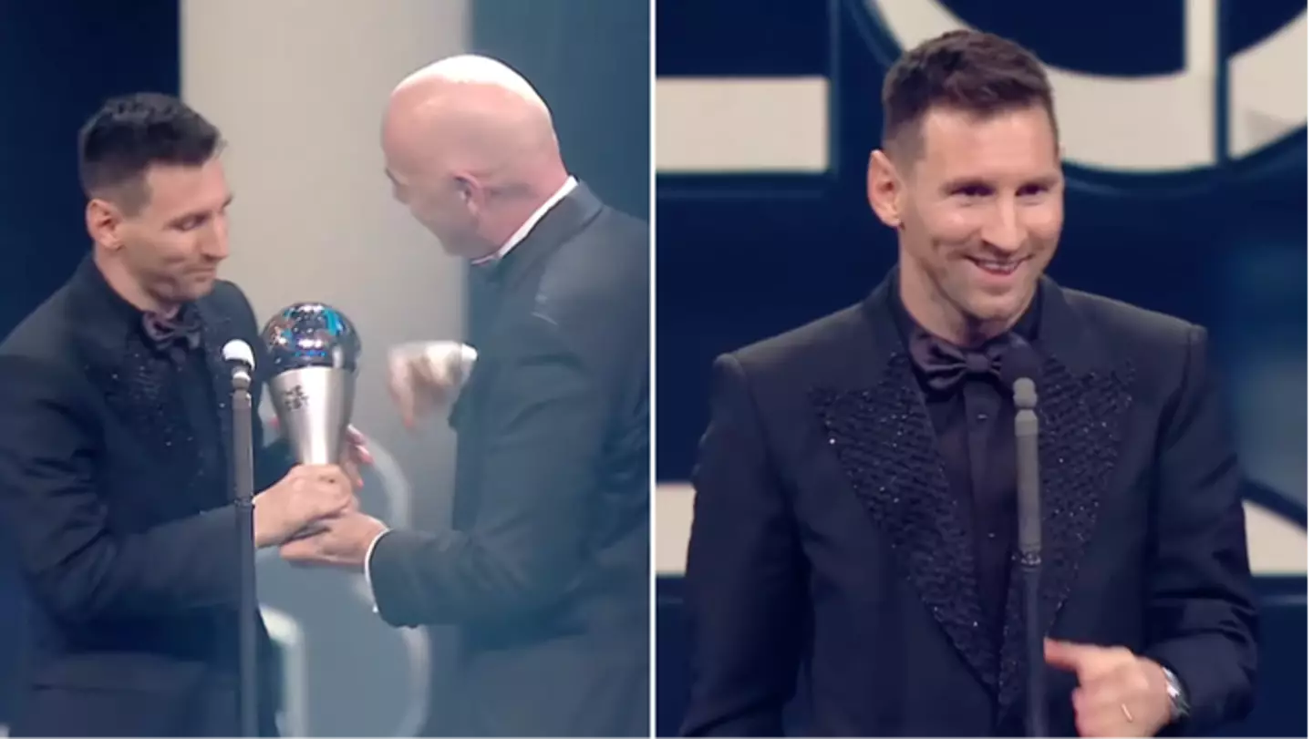 Lionel Messi is crowned Best Fifa Men’s Player at ceremony in Paris