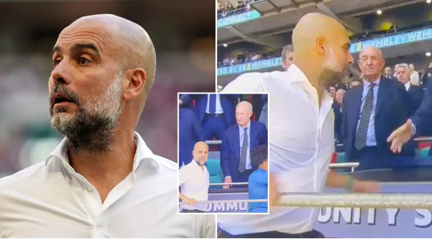 Fans spot Pep Guardiola snub former manager during Community Shield medal ceremony