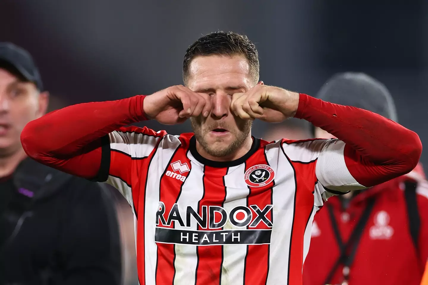 Billy Sharp aims a dig at Wrexham fans following the result. Image: Getty
