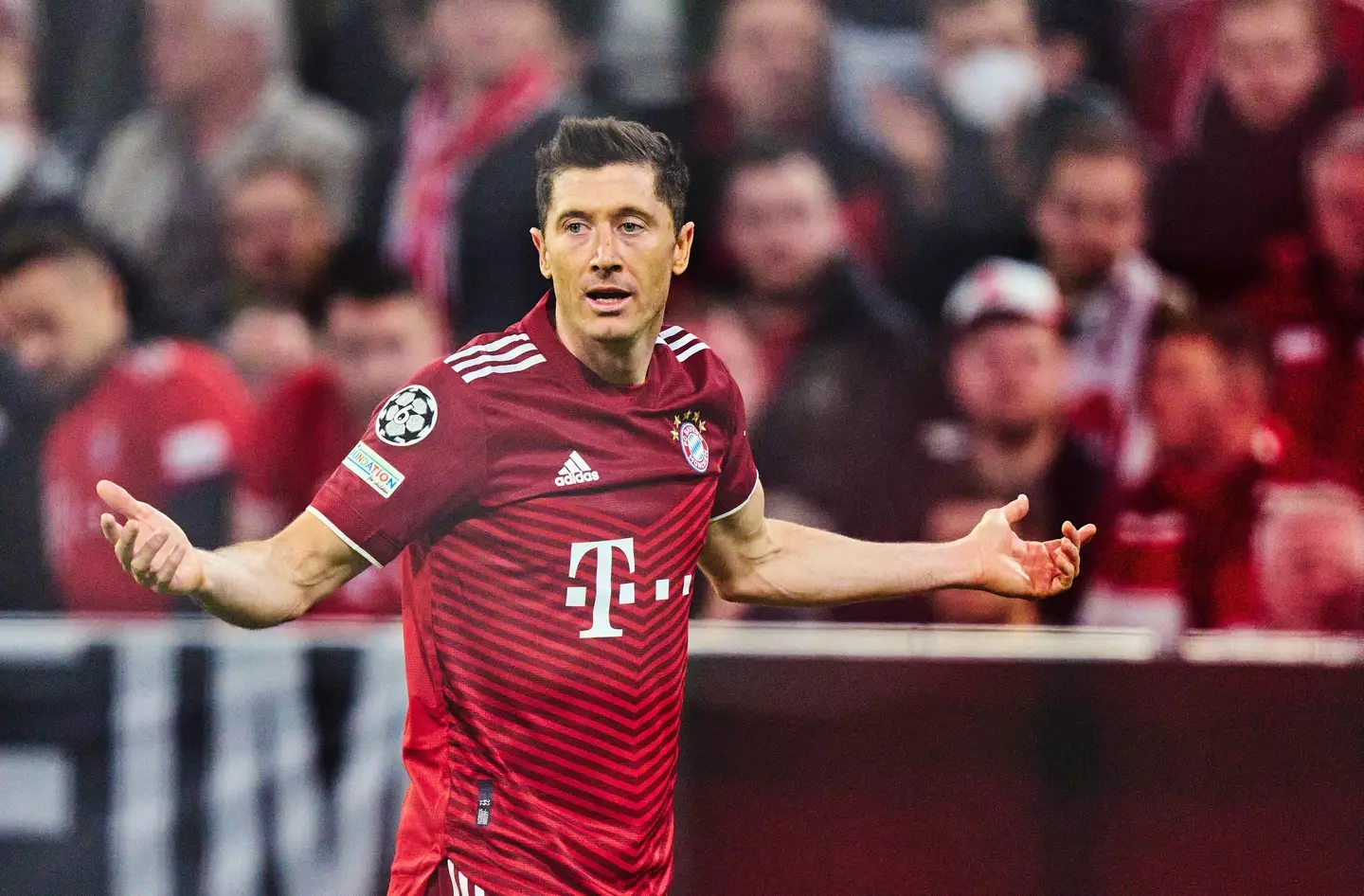 Robert Lewandowski in action for Bayern Munich. (Alamy)