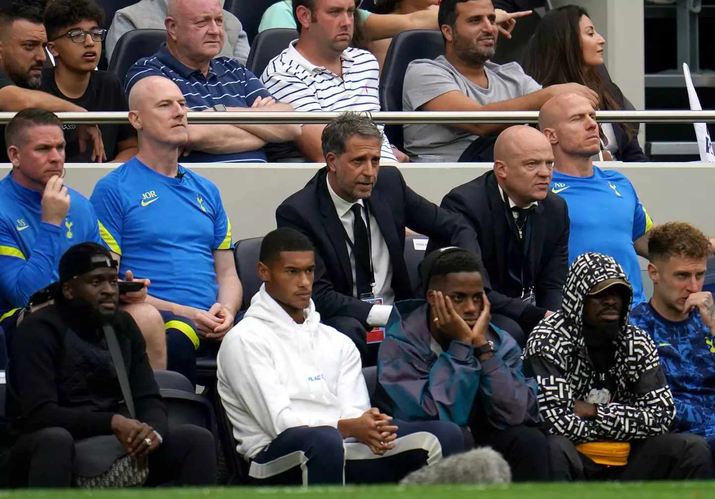 Paratici on the bench for Spurs. (Image