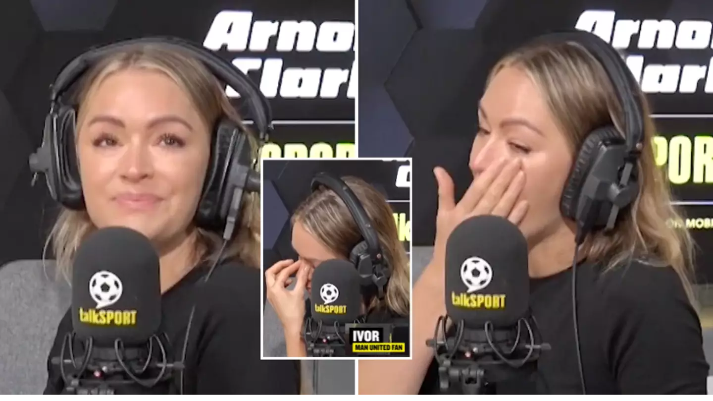 Laura Woods in tears on her final talkSPORT show after 82-year-old listener reads poem on air