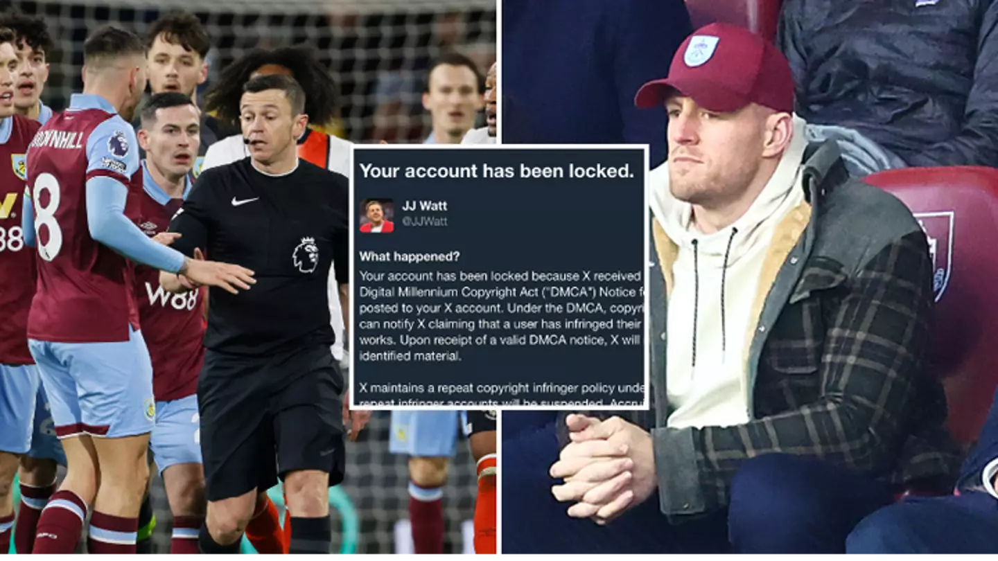 Burnley co-owner JJ Watt has social media account locked after NFL icon goes on furious VAR rant