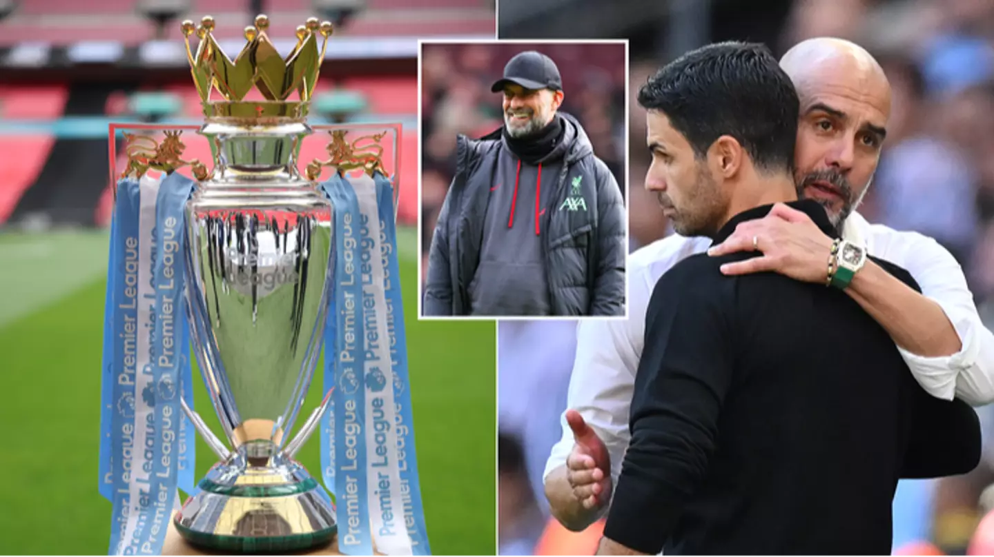 What will happen to the real Premier League trophy if Liverpool, Arsenal and Man City are level on points on the final day