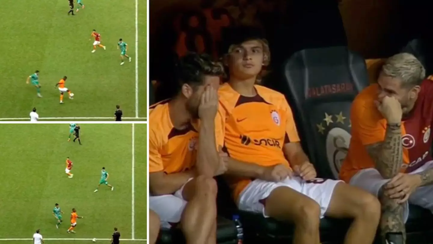 Mauro Icardi and Dries Mertens appeared to laugh at Wilfried Zaha’s poor touch