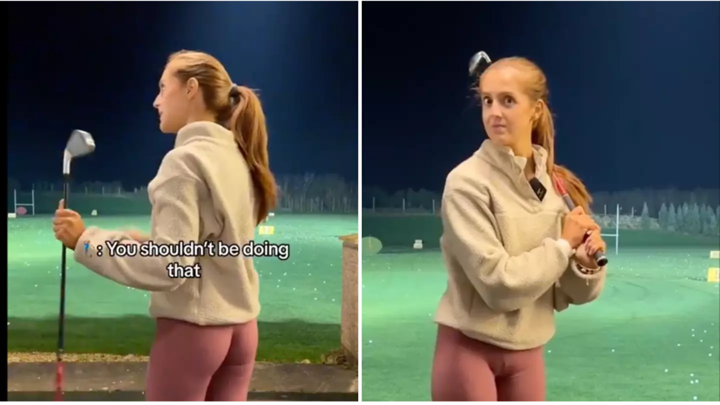 Female pro golfer stunned after person 'mansplains' how to hit the ball at driving range