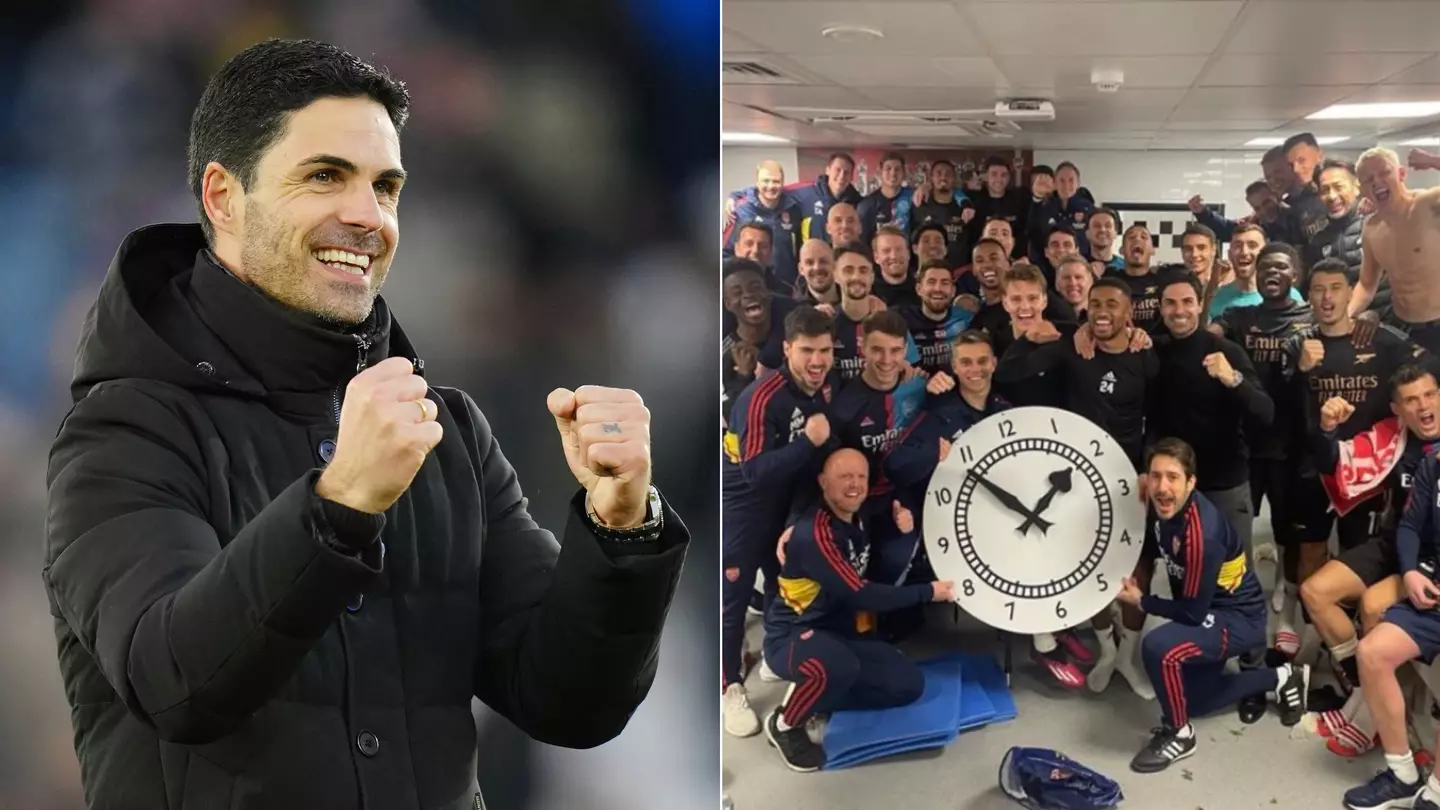 Arsenal's clock photo is part of a tactic for away games, as they chase the Premier League title