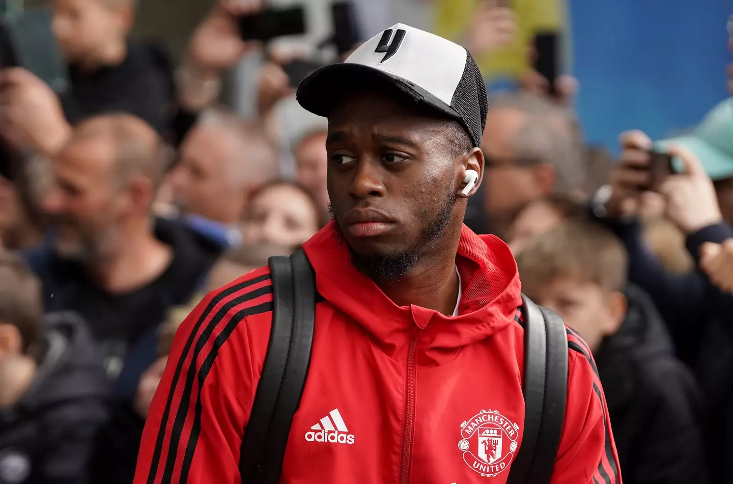 Wan-Bissaka's game time has been limited this season. (Image