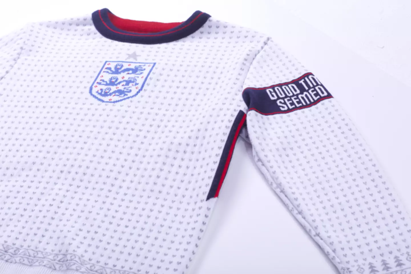 The ultimate jumper for England fans this Christmas. Image: notjust clothing