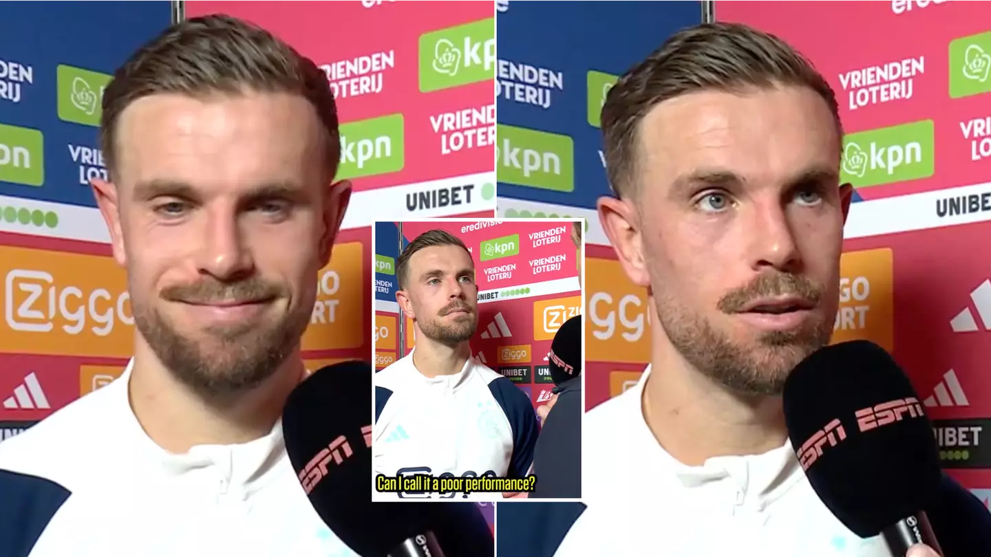 Jordan Henderson fires back at Dutch reporter's questioning after Ajax draw, he was not happy