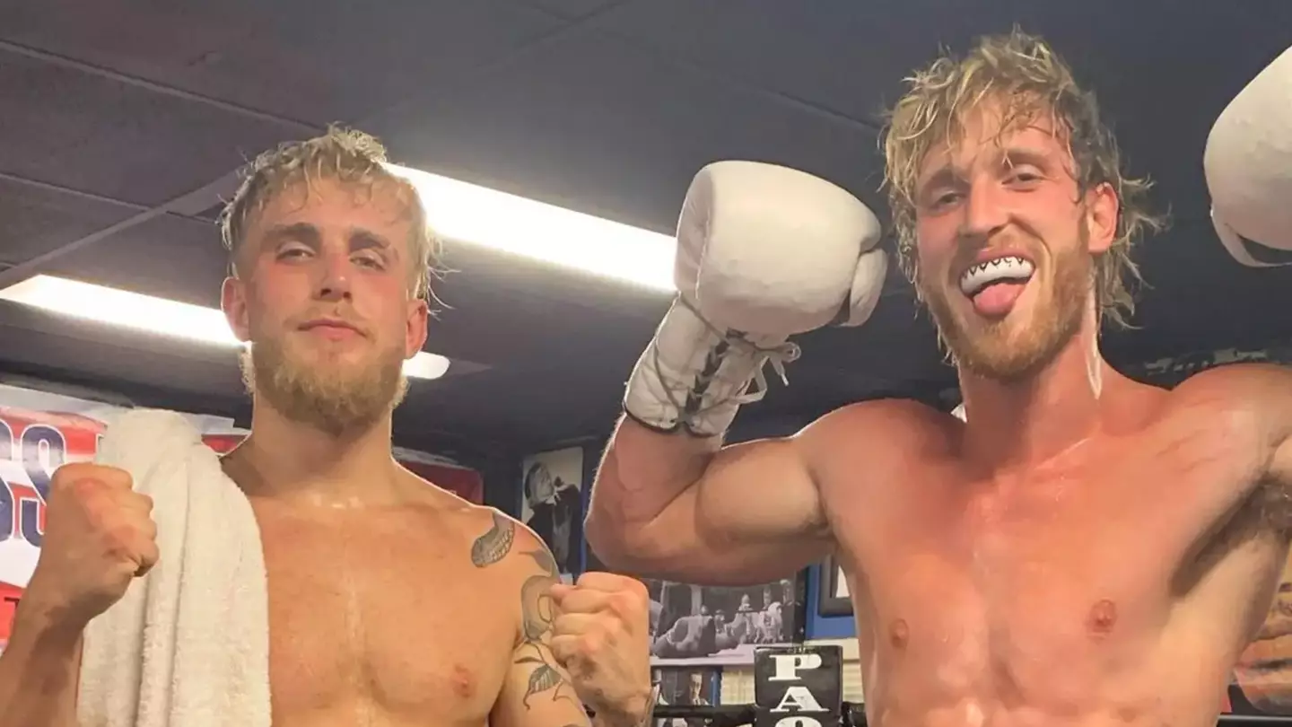 Jake and Logan Paul in training together. (Image