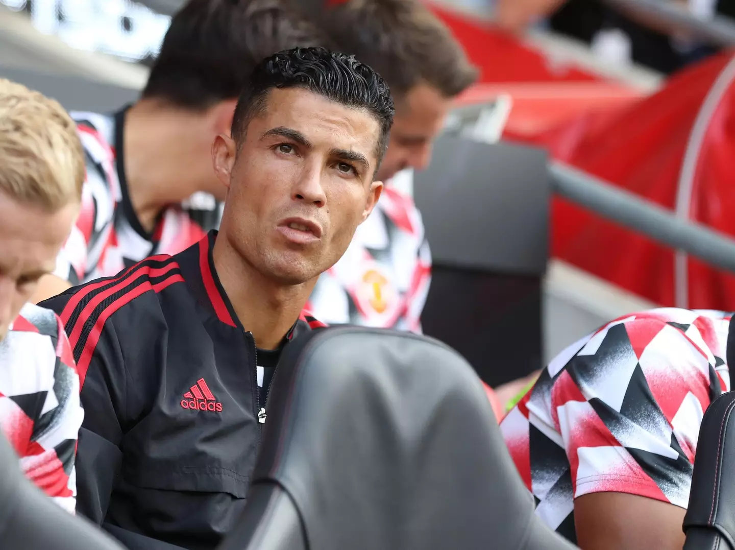 Ronaldo on the bench during Saturday's 1-0 win over Southampton. (Image