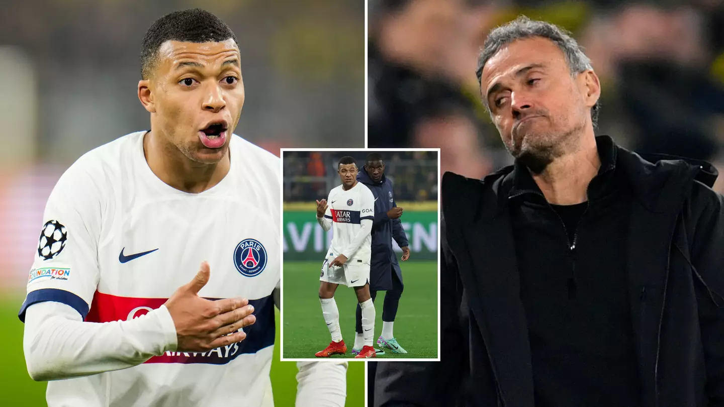 Kylian Mbappe left frustrated with Luis Enrique's tactics as damning airport footage emerges