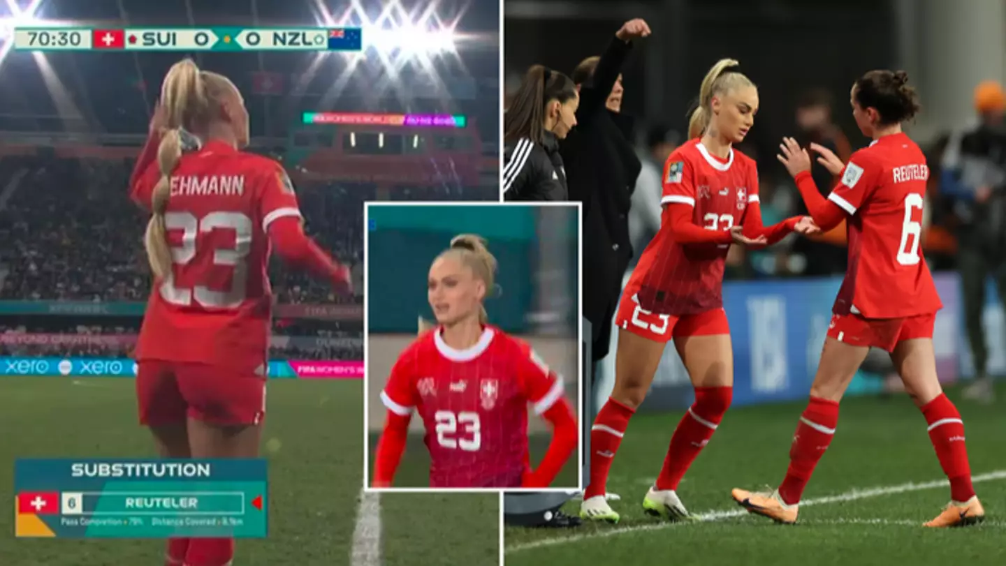 Alisha Lehmann targeted by 'creepy sign' shown on TV during Women's World Cup