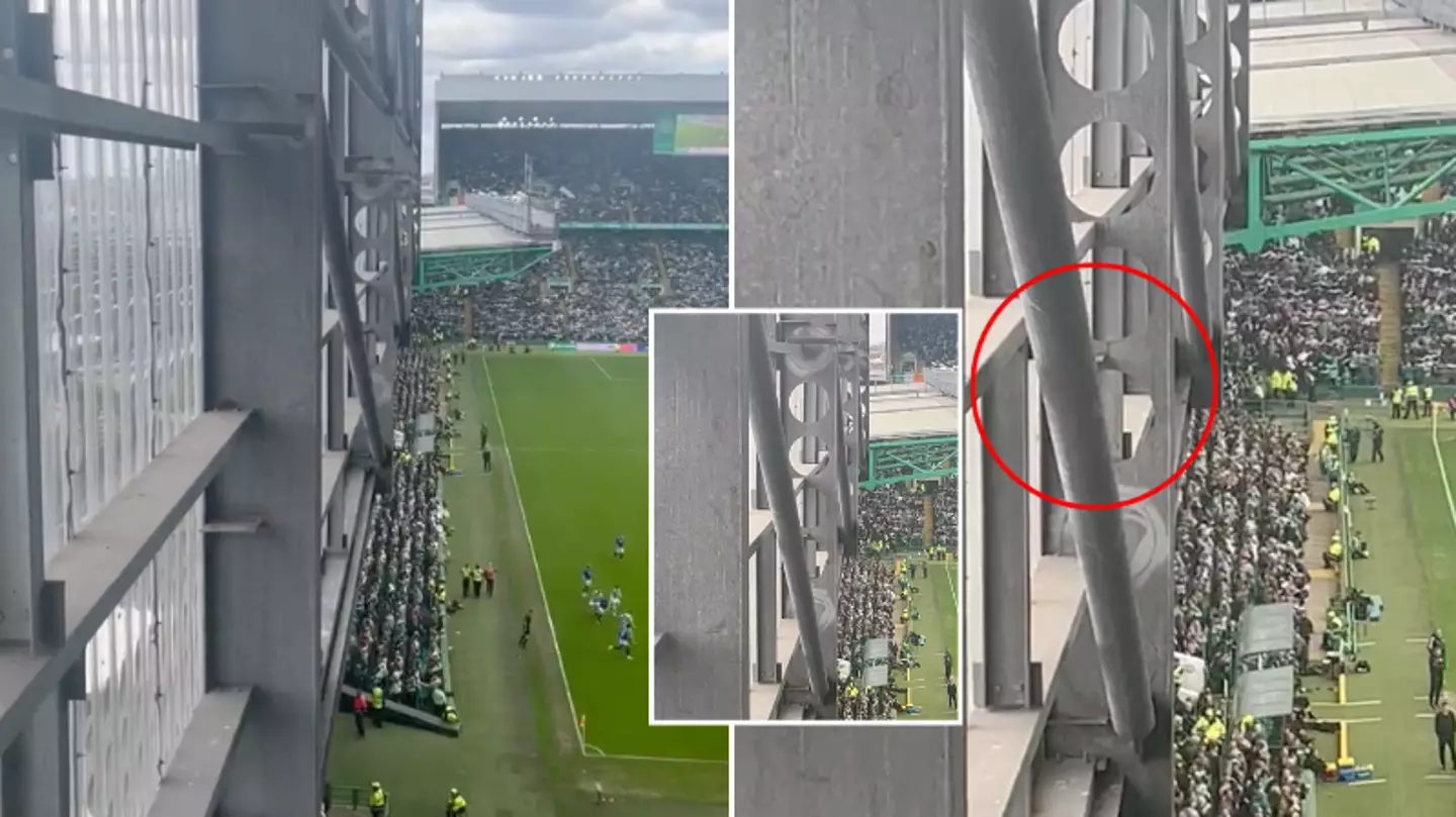Footage shows Celtic Park was shaking during Old Firm derby, the stadium was 'literally bouncing'