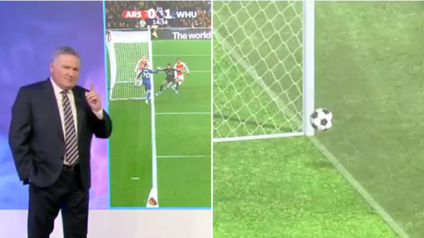Richard Keys and Andy Gray have proven whether the ball was in or out of play for West Ham's opener vs Arsenal
