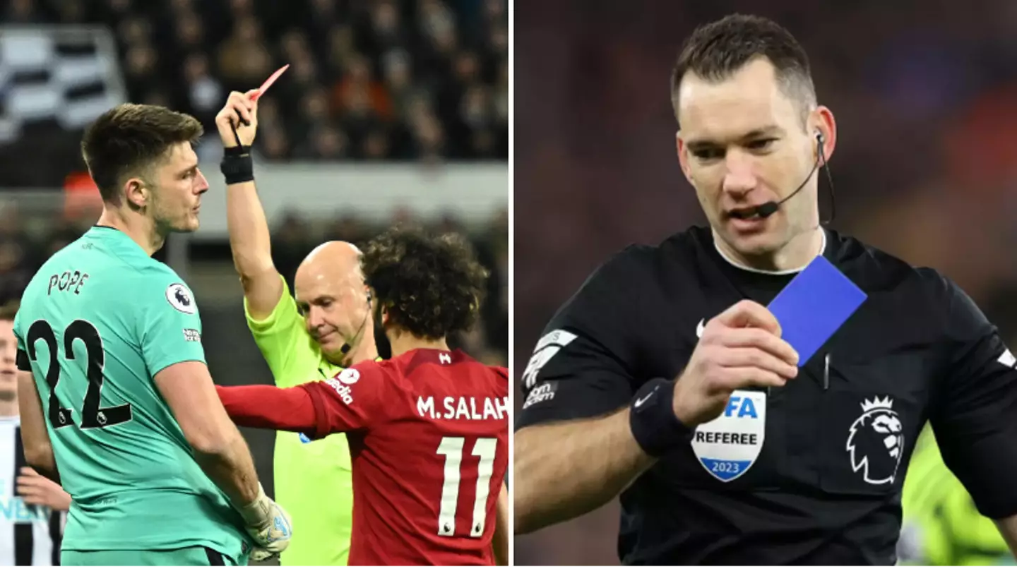 Fans can't believe what will happen if a goalkeeper is shown blue card under new referee rules