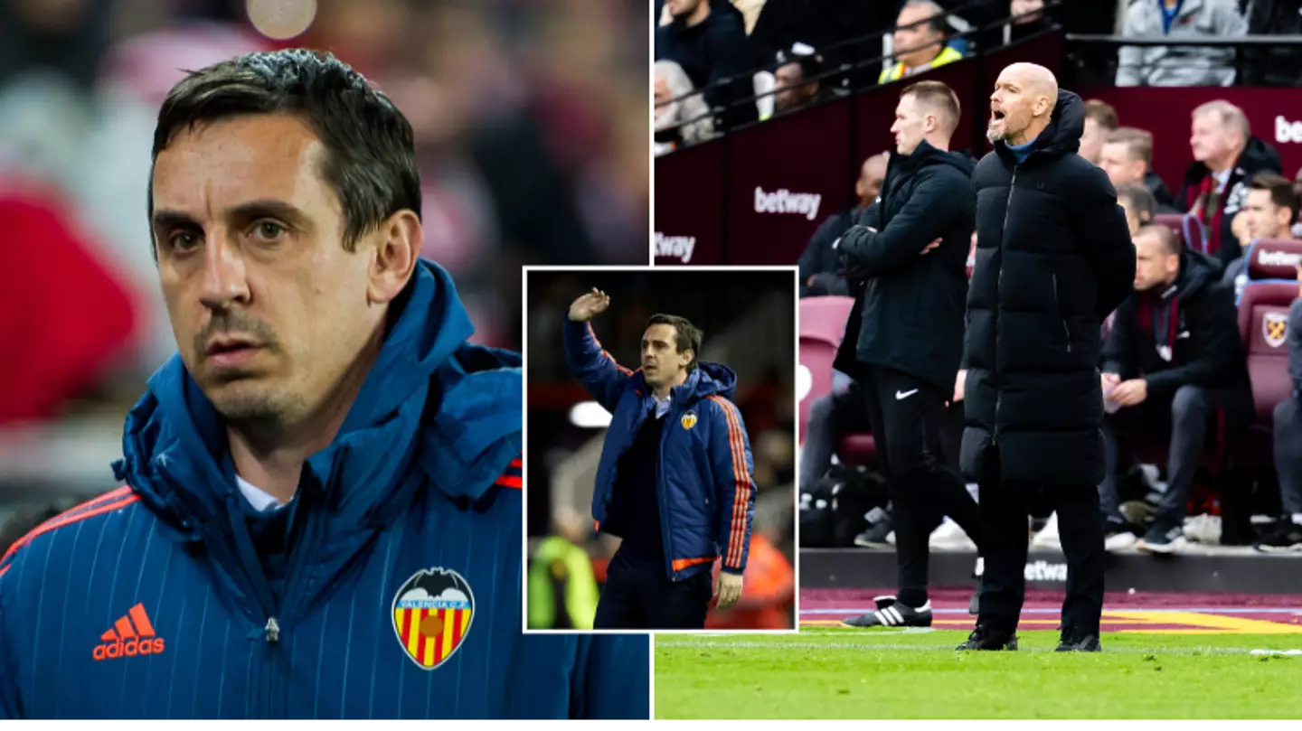 Gary Neville's record at Valencia has been compared to Erik ten Hag's 2023/24 campaign at Man Utd