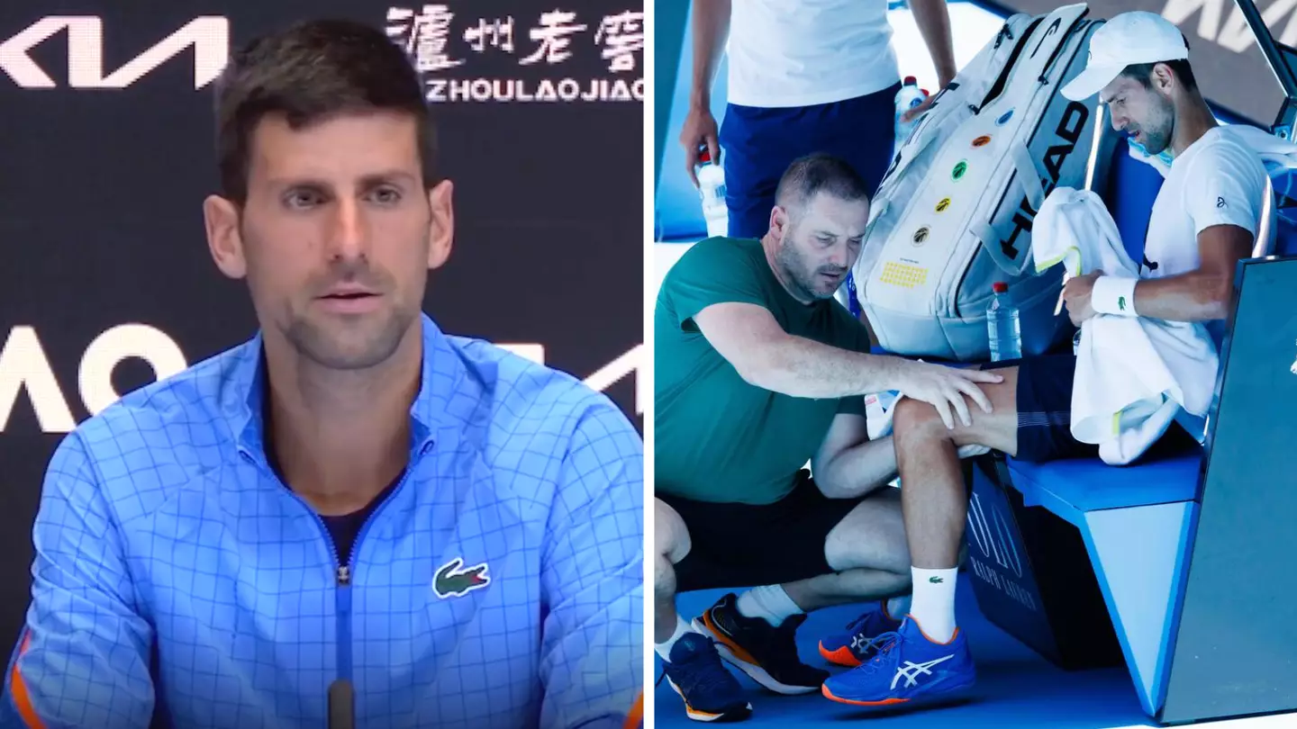 Novak Djokovic fires back after being accused of 'faking' his injuries