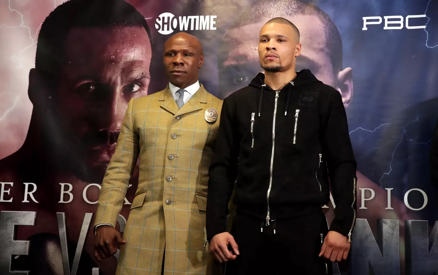 Eubank Sr and Eubank Jr pictured at the the O2. (Image