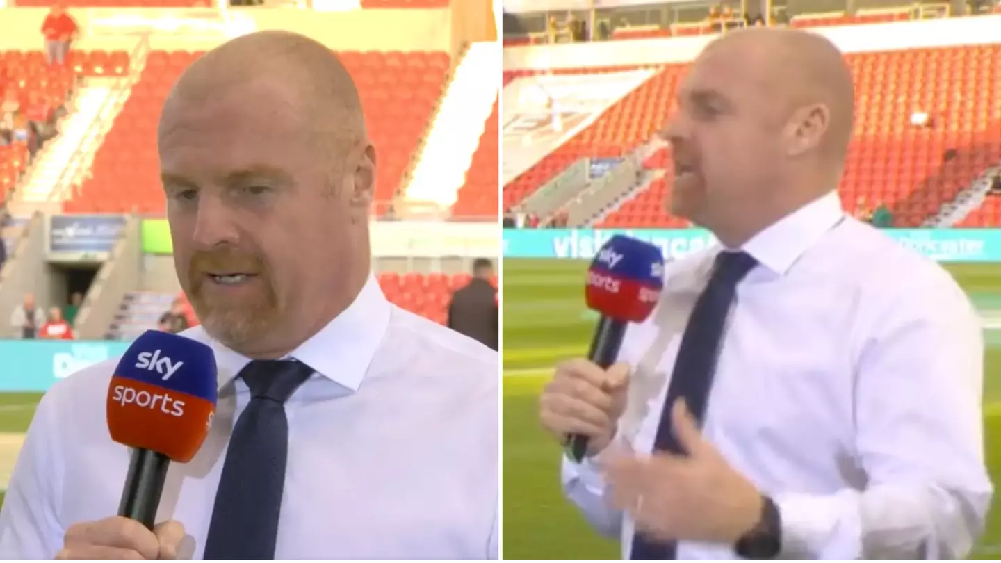 Everton manager Sean Dyche points out that graphic is 'wrong' ahead of Carabao Cup game
