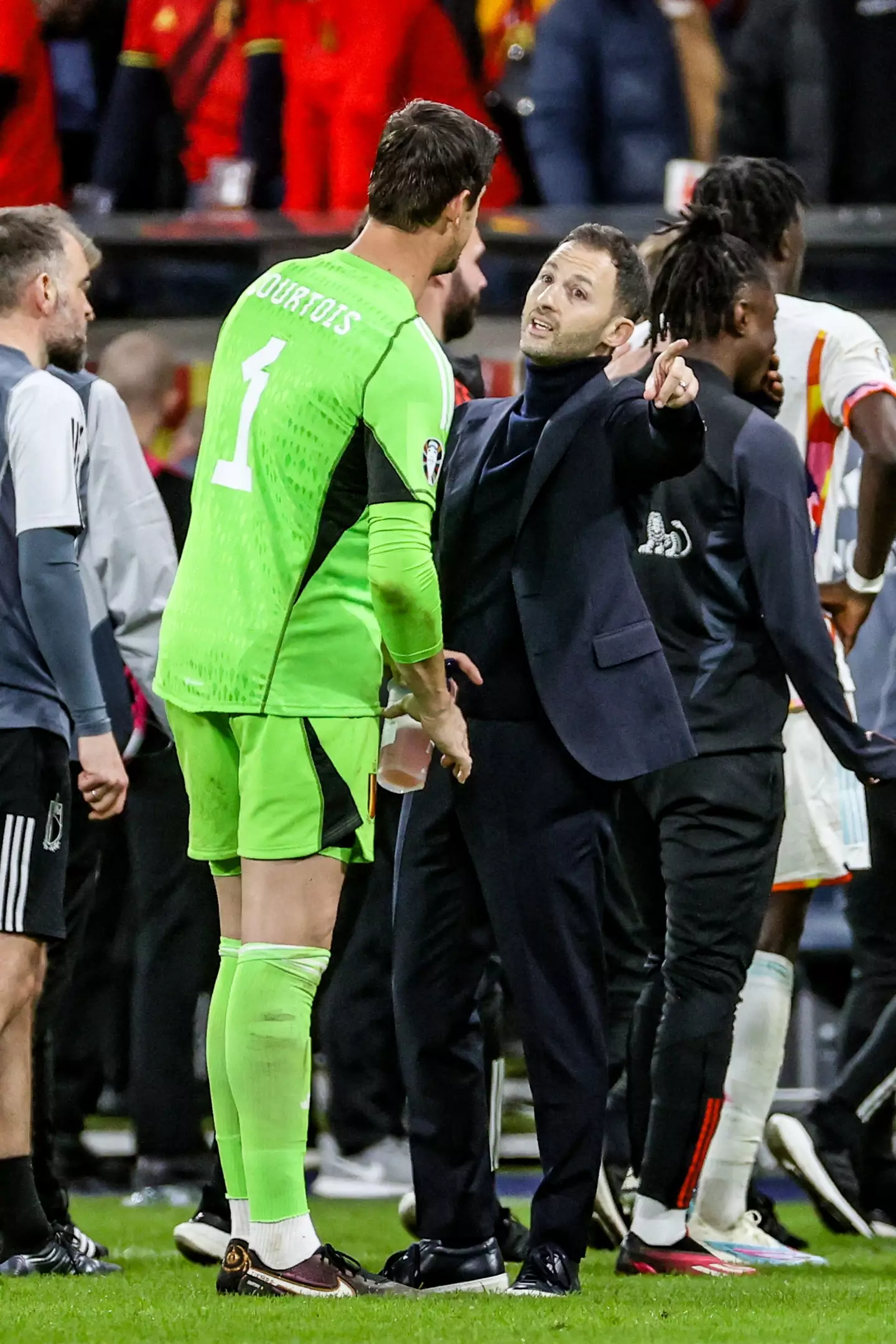 Courtois and Tedesco have had tension for years (Getty)