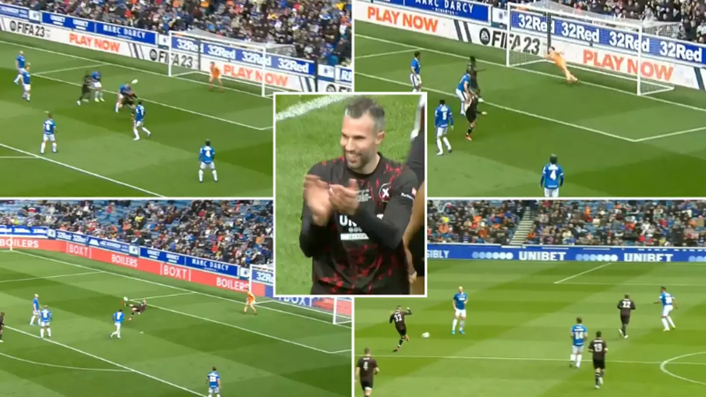Robin van Persie rolls back the years for World XI with two goals and insane bicycle kick attempt