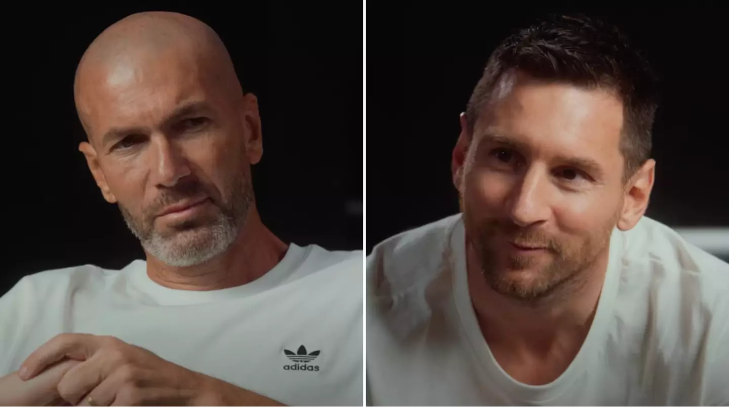 Zinedine Zidane reveals his toughest ever opponent to Lionel Messi during fascinating chat between two legends