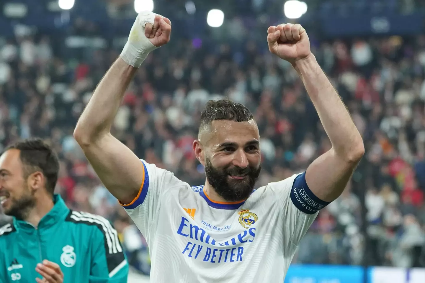 Karim Benzema is the favourite to win the award (Image: PA)