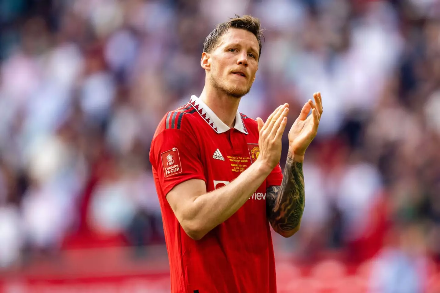 Wout Weghorst left Manchester United at the end of the 2022/23 season. (Image: Getty)