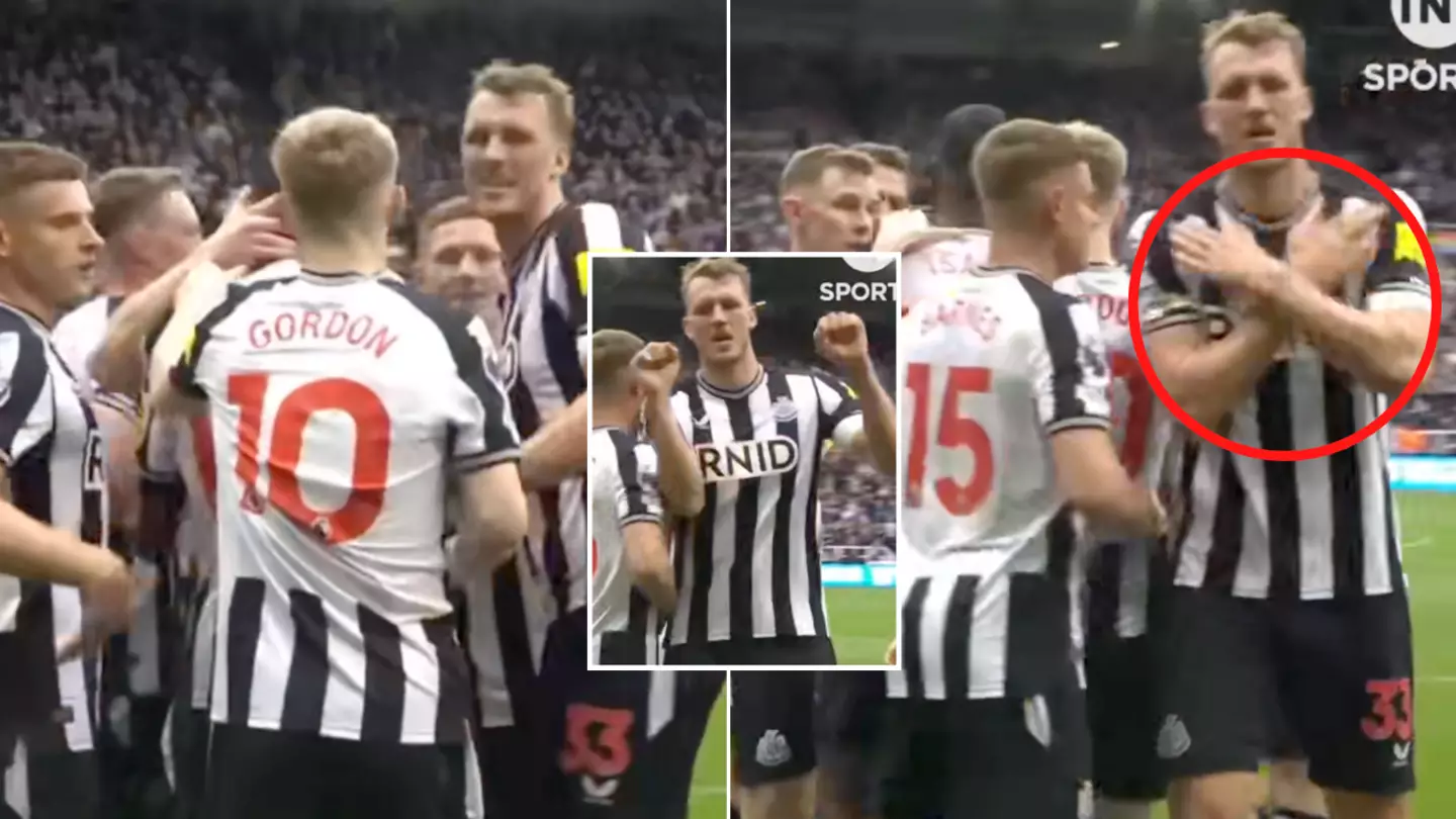 The meaning behind Dan Burn's touching gesture during Newcastle goal celebration against Tottenham